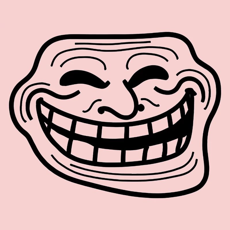 Bold Grin Linework Illustration