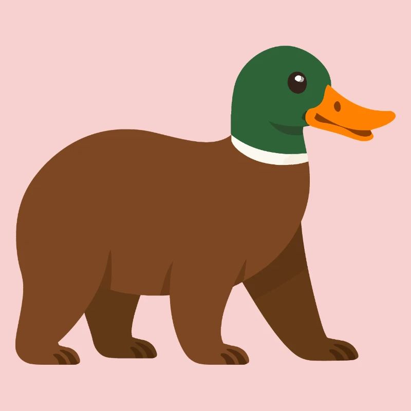 Le canard ours - il a du bec ! 