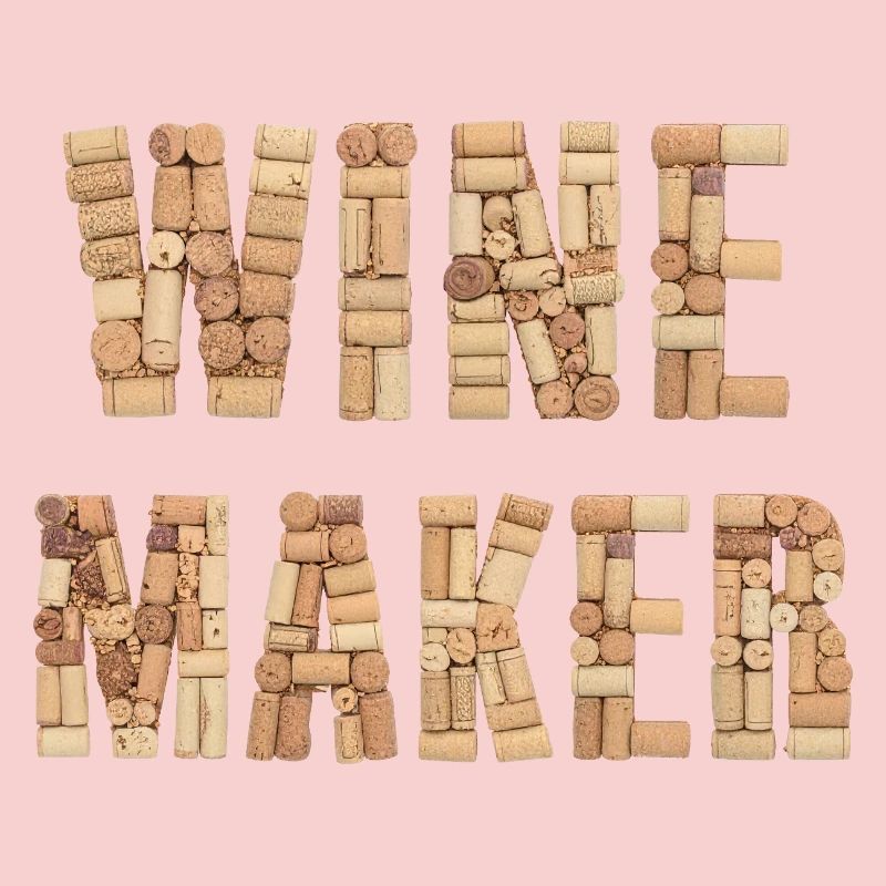 Winemaker – Real Cork Lettering Design