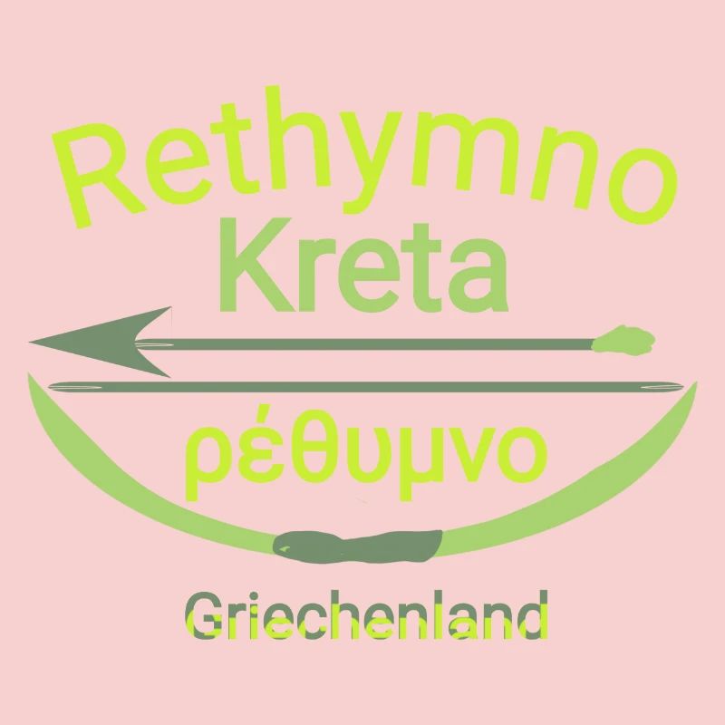 Rethymno Kreta mit pfeil und Bogen Trendy cool