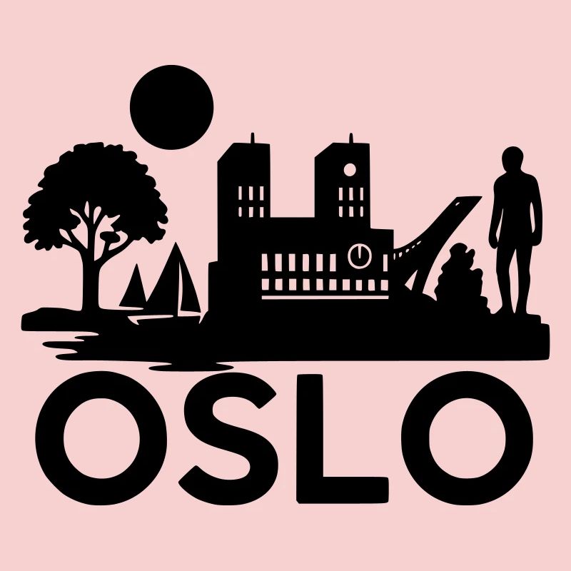 oslo silhouette wahrzeichen