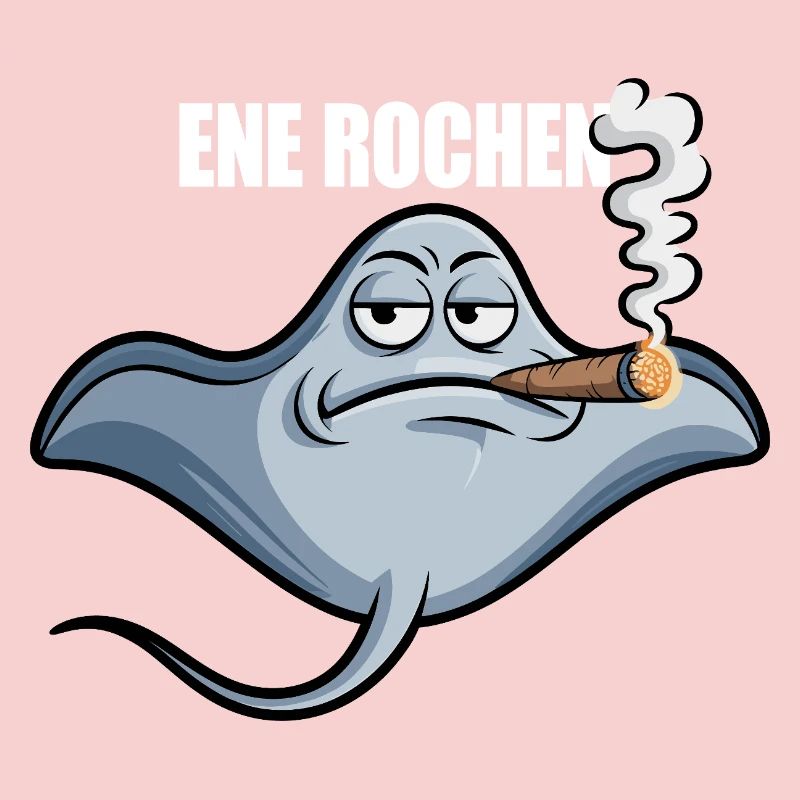 Ene Rochen Raucher Spruch Zigarette Kippe Rauchen