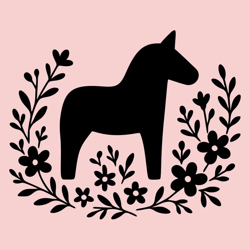 Cheval Dala – Conception d’art populaire nordique
