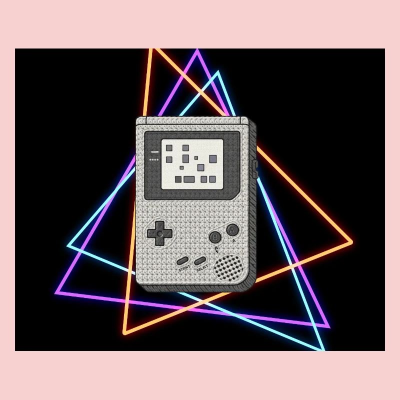 Retro Game Console Neon