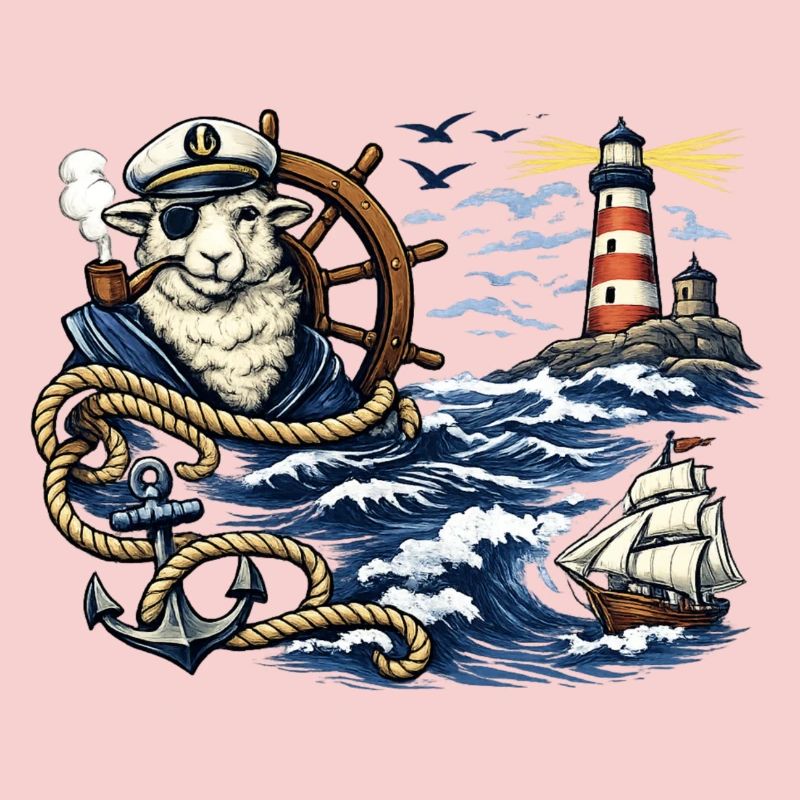 Moutons marins dans la tempête