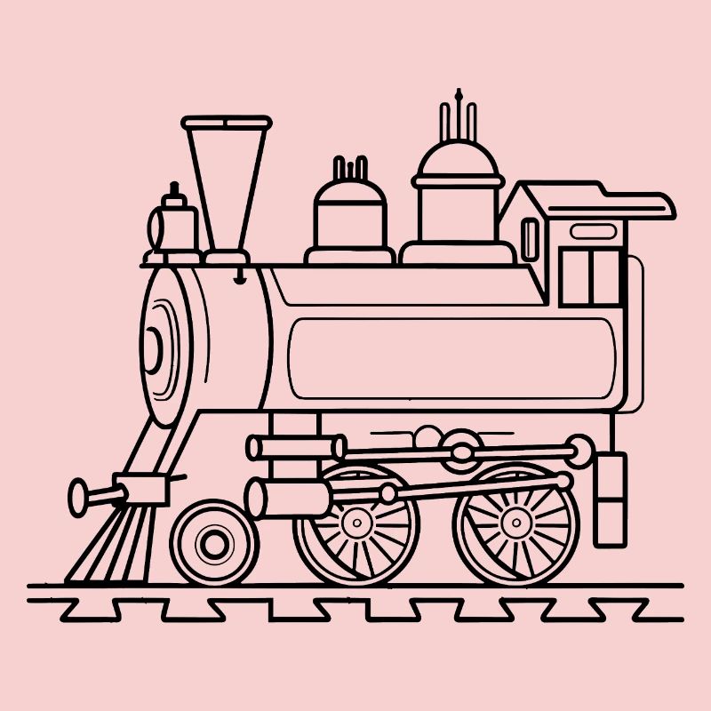 Eisenbahn Comic Stil