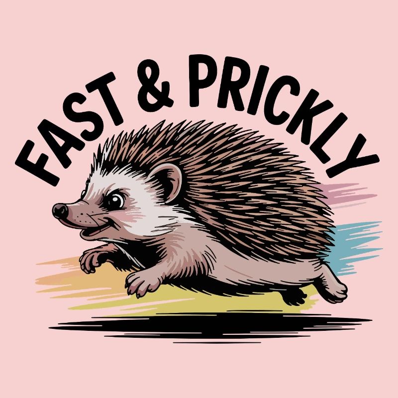 Bunter Sprint-Igel