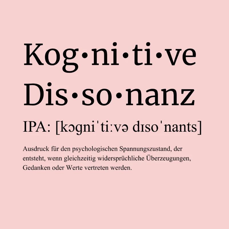 Cognitive dissonance