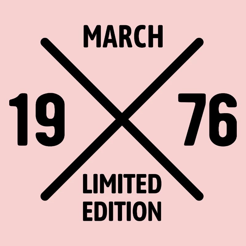 Édition limitée cadeau d’anniversaire de mars 1976