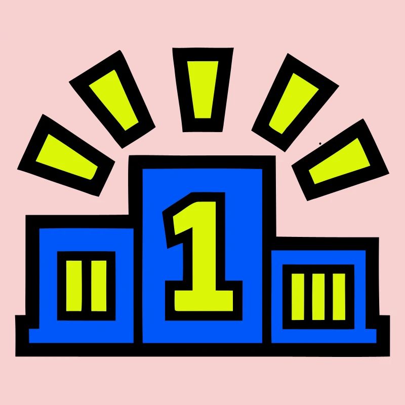 Sieger Podest Platz 1 Champion