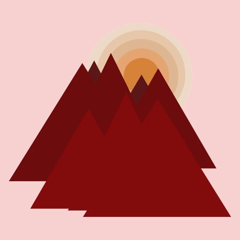 Red Mountains at Sunrise