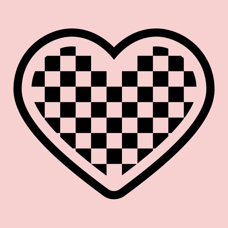 checkerboard heart
