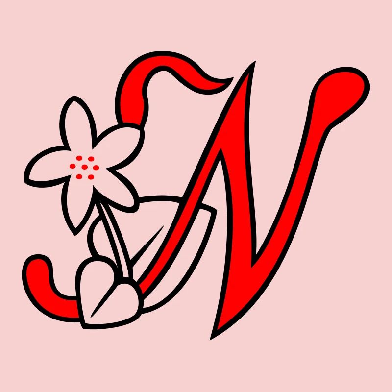 Buchstabe, Initiale, Blume