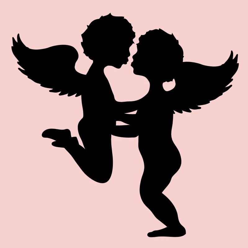 Deux anges baiser