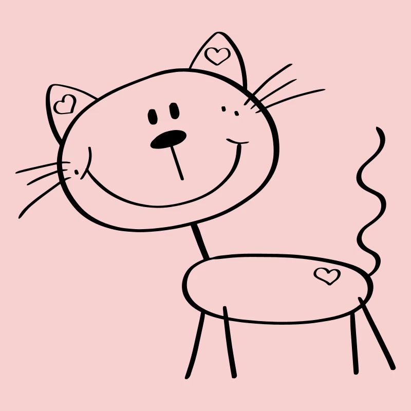 chat chiffre de bâton drôle - bande dessinée - Chats