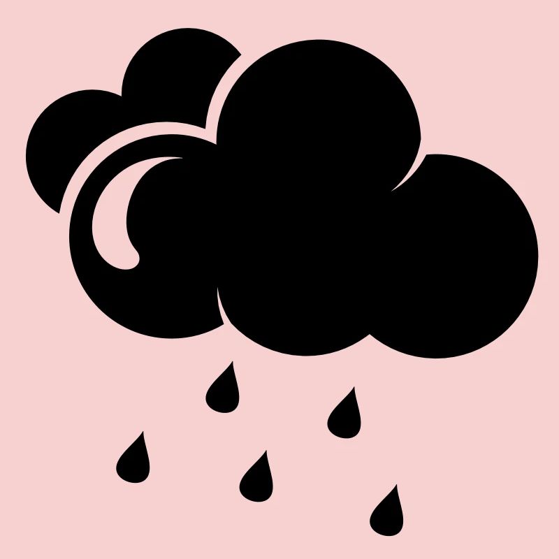 Cloud with rain drops