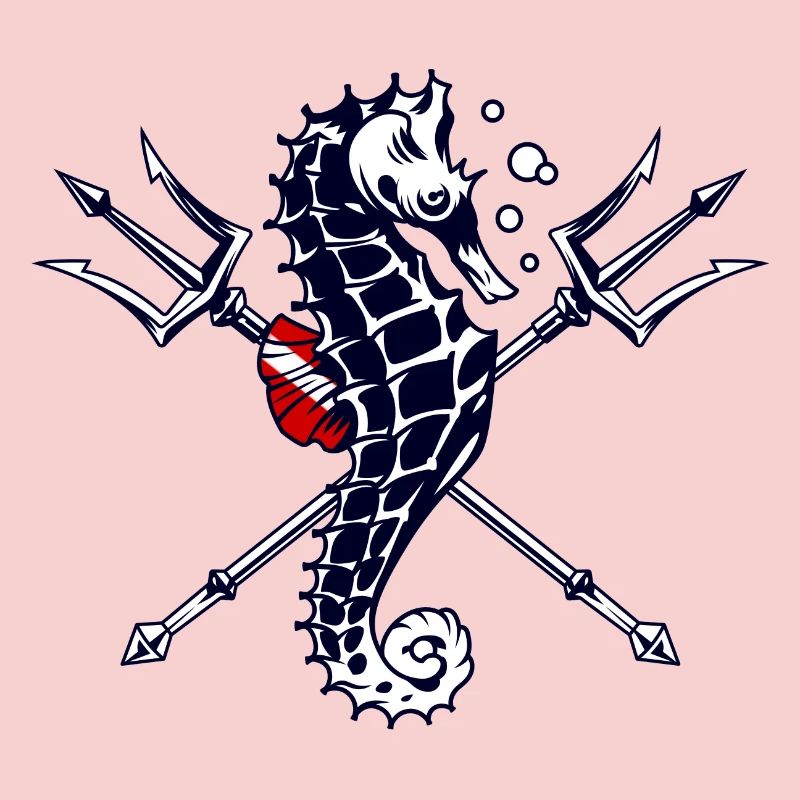 Scuba Diver Trident Seahorse