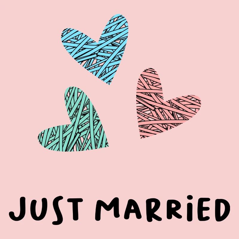 JUST MARRIED. VIVE LES MARIES. SAINT VALENTIN