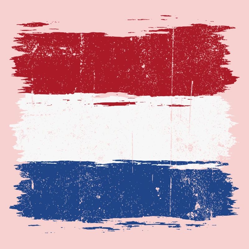 Pinselstrich Holländische Flagge