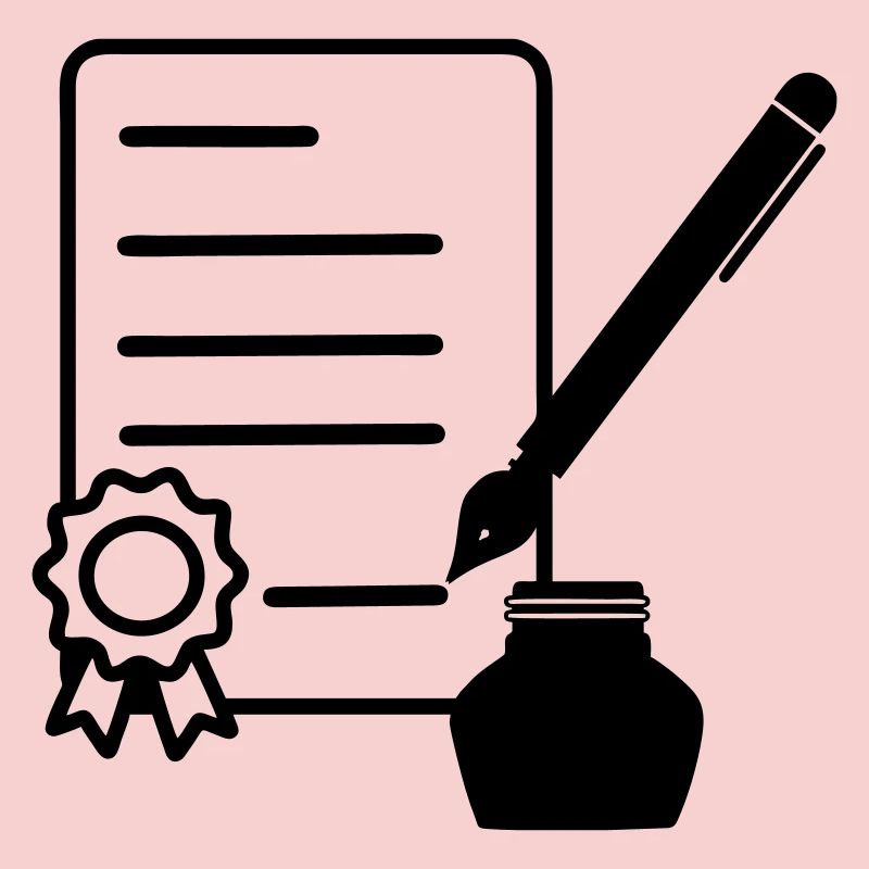 Contract with lacquer seal