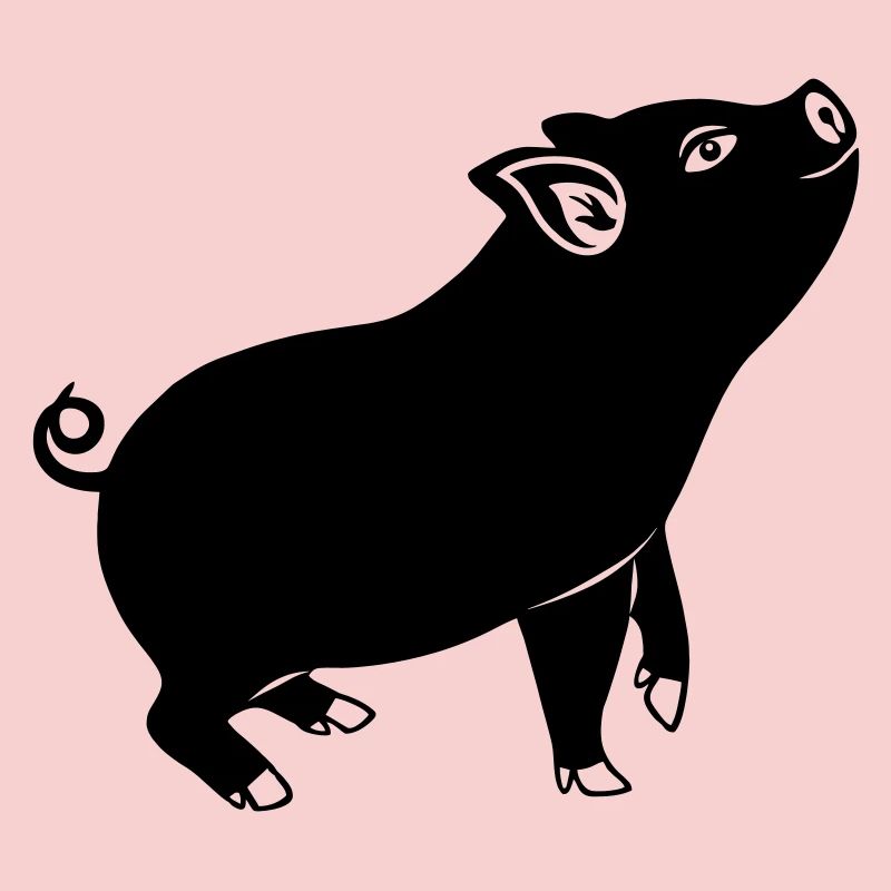 Emblème du cochon Image de l’ombre
