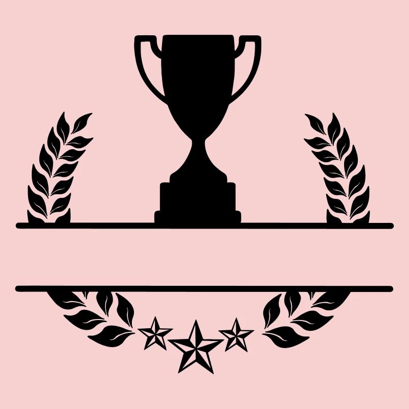 Laurel wreath monogram cup