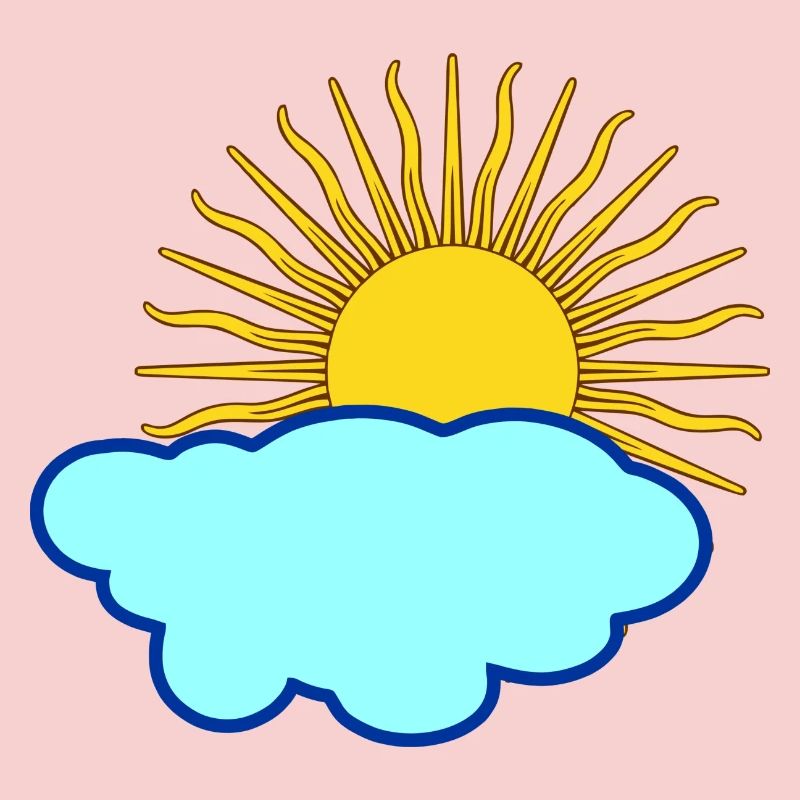 Sun behind cloud