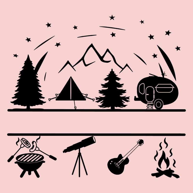 Bannière de vie de camping