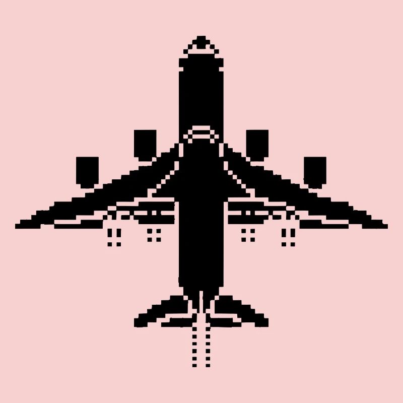Flugzeug Pixel Art