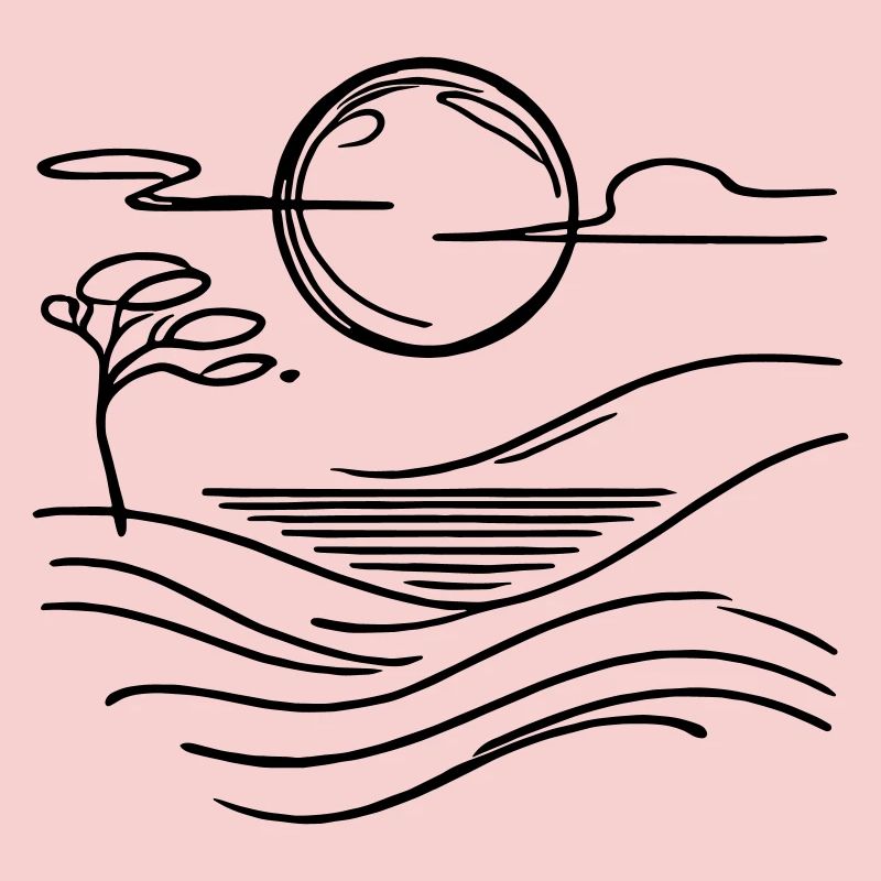 Minimalist Nature – Moon Landscape