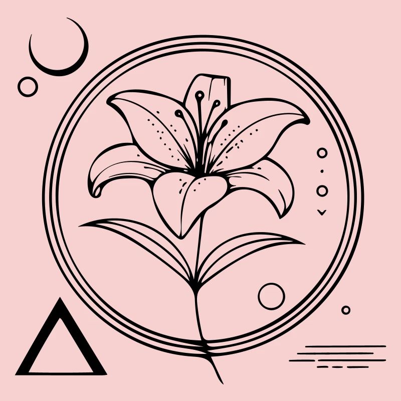 Géométrie florale – le lys comme symbole