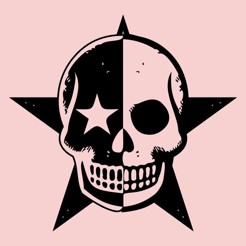 Crâne Noir – Minimalisme Mortel