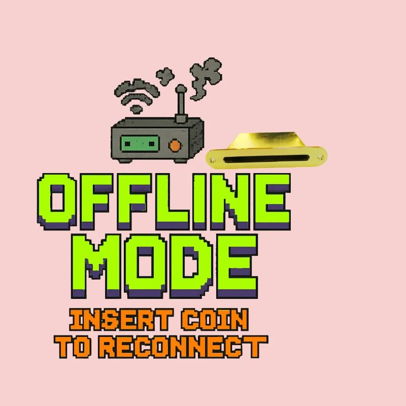 Retro-Gaming Offline-Modedesign