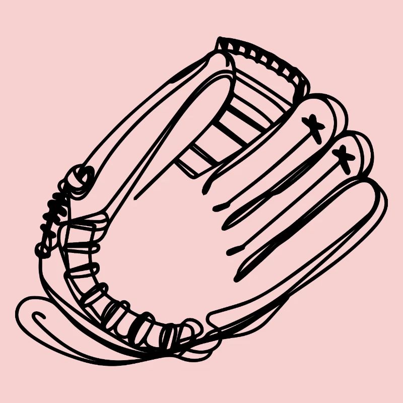 Baseball Glove Drawing
