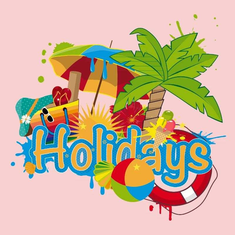 Vacances colorées de graffitis d’été