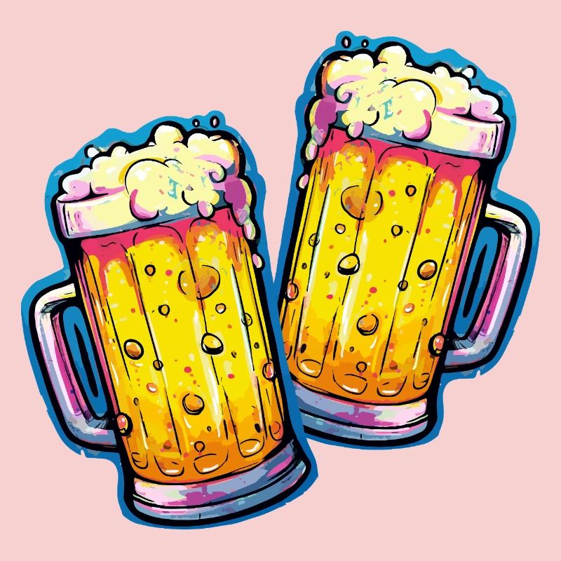 Bier Comic Bierglas