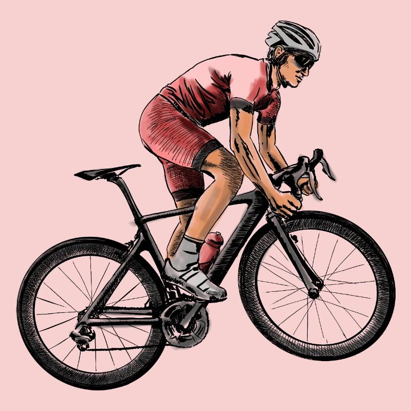 Dynamic cyclist in competition