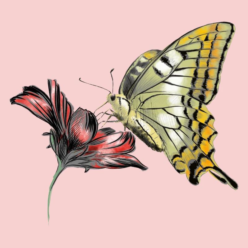 Papillon en fleurs