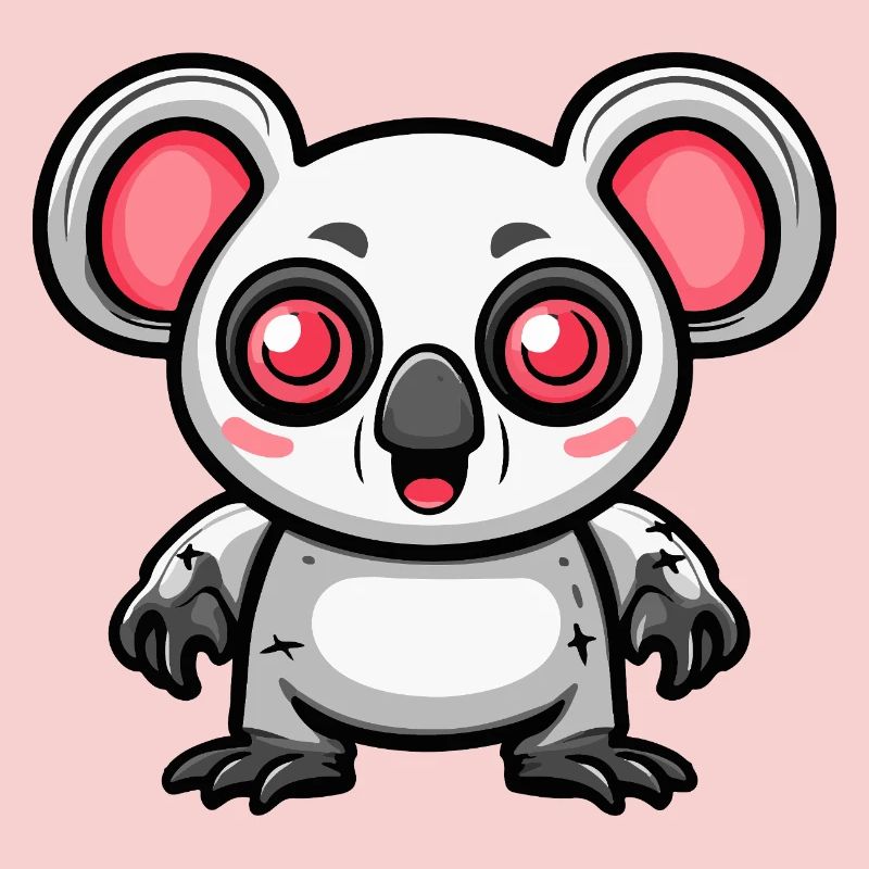 Koala Halloween Comic Funny