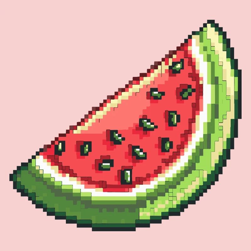 Pixel Watermelon Slice