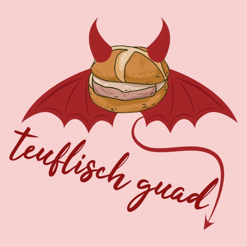 Devilishly cool Bavarian Leberkäs design