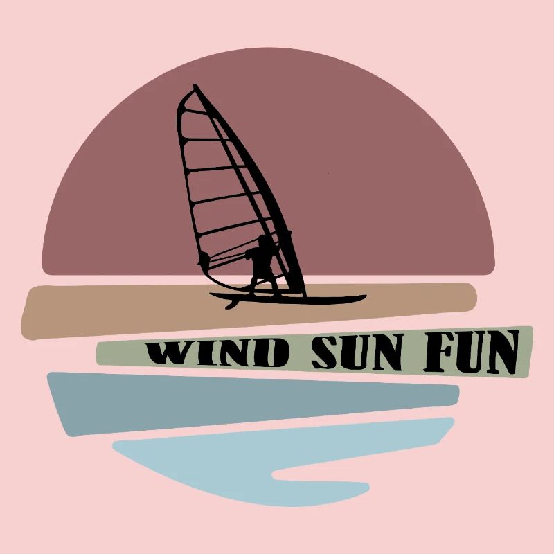 Windsurf coucher de soleil Fun Design