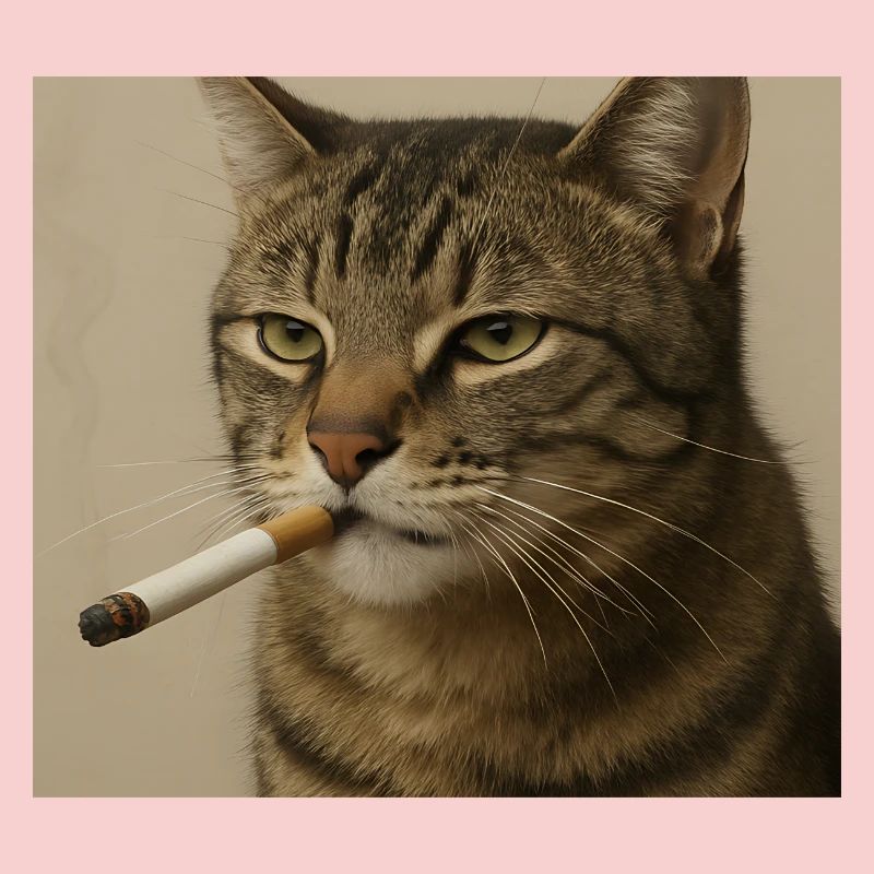 Fumer Chat Génération Z Mème Chat Fumer