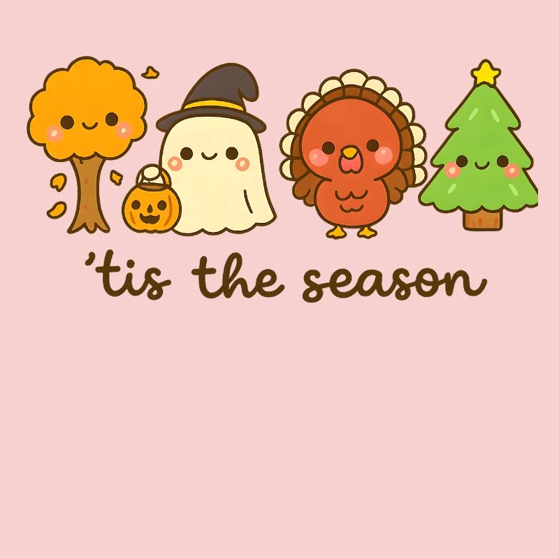 C’est la saison mignon équipage de vacances, Noël