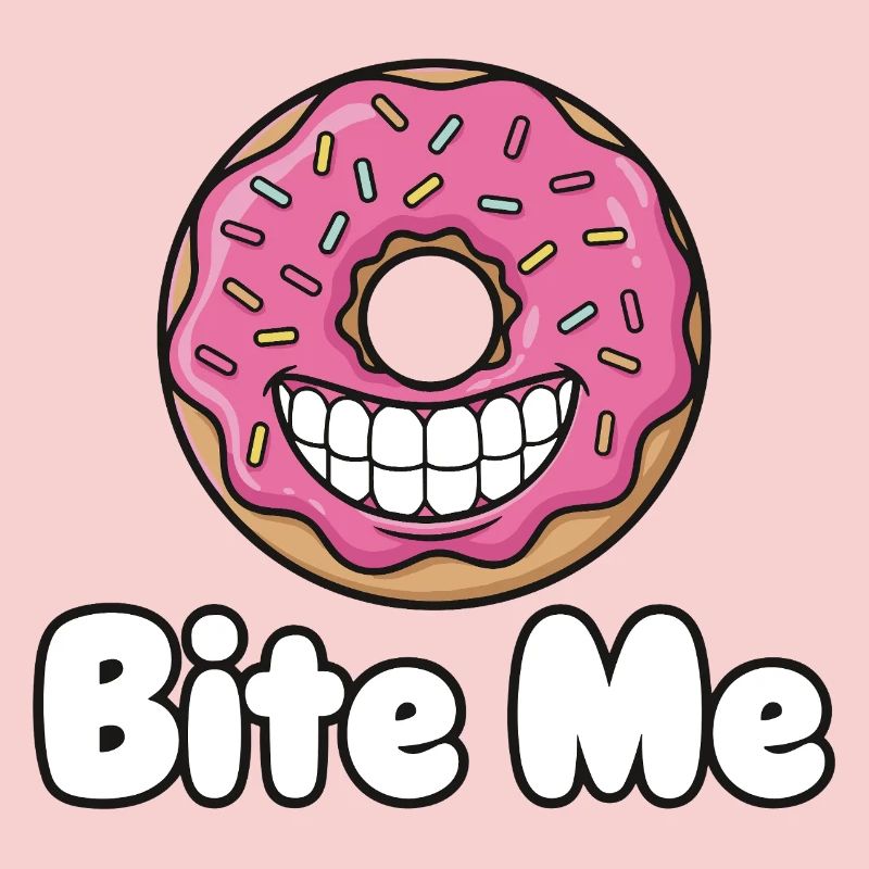 Bite Me Donut Grin