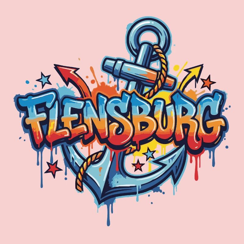 Flensburg Graffiti mit Anker