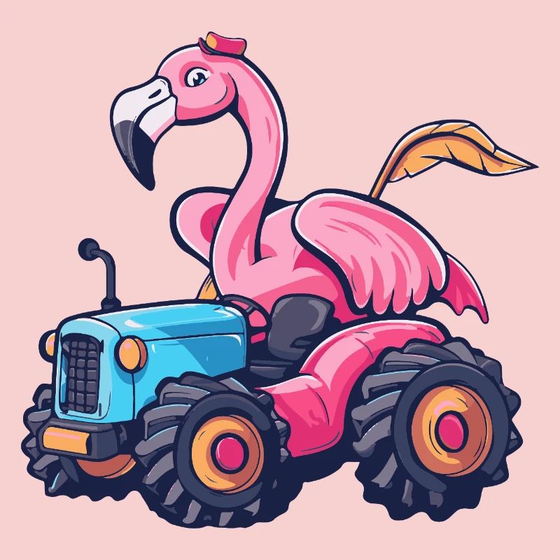 Flamingo Tractor Farmer