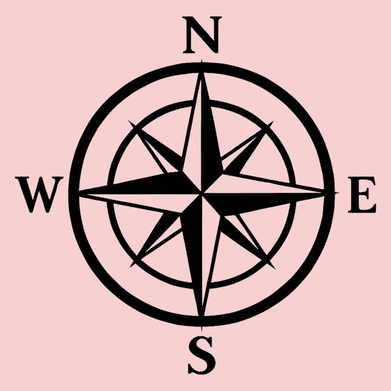 Night Compass Compass Rose Graphic