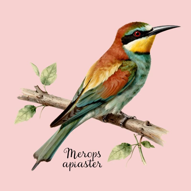 Guêpier d’Europe, illustration Merops apiaster