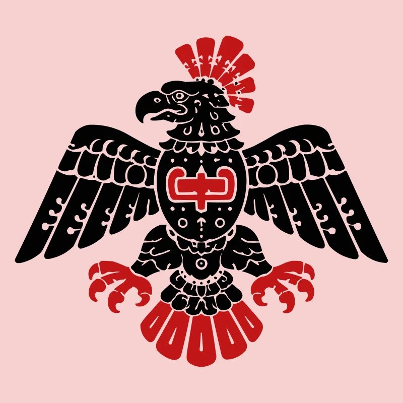 Aztec Eagle Totem Pattern